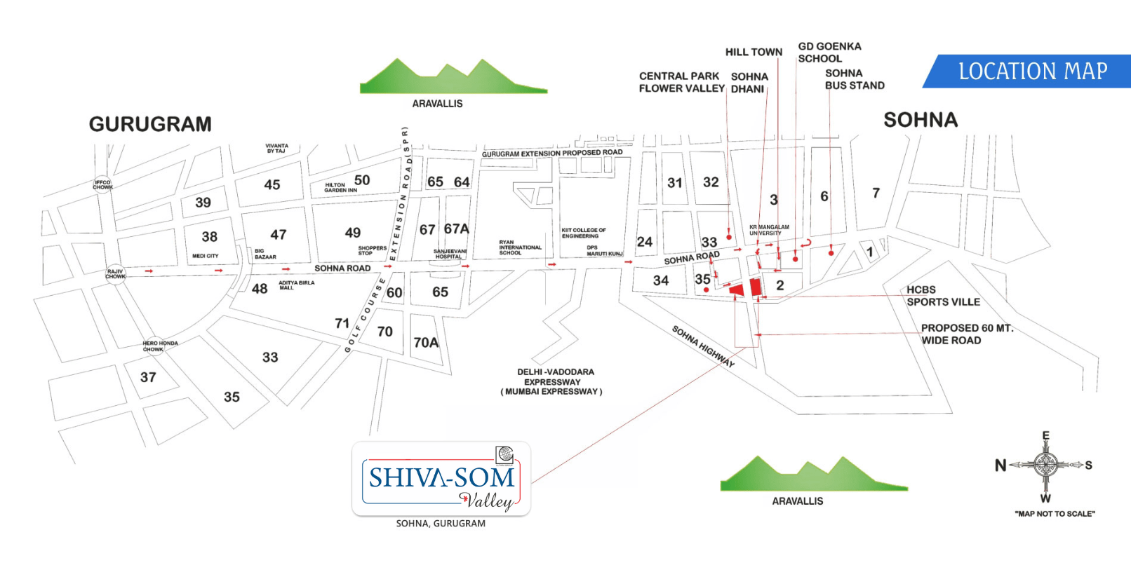 Map of Sohna plots